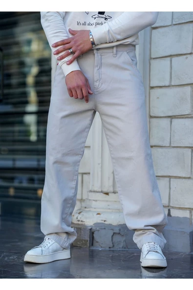Erkek  Baggy Denim Pantolon - Resim 7