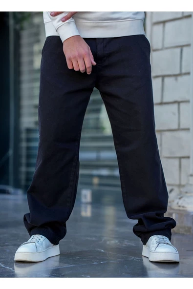 Erkek  Baggy Denim Pantolon - Resim 4