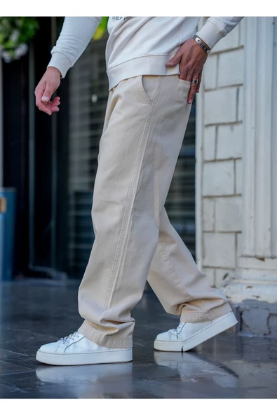 Erkek  Baggy Denim Pantolon - Resim 2