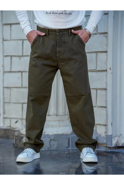 Erkek  Baggy Denim Pantolon - Resim 9