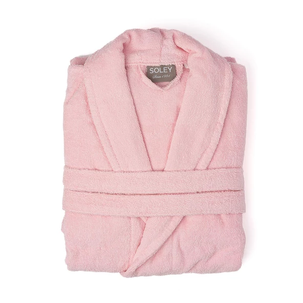 Soley | Minerva | Extra Yumuşak %100 Pamuk Kadın / Erkek Unisex Bornoz - Resim 6