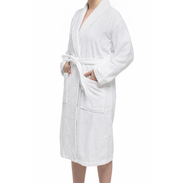 Soley | Minerva | Extra Yumuşak %100 Pamuk Kadın / Erkek Unisex Bornoz - Resim 12