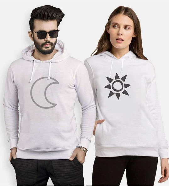 Tshirthane Gecem Gündüzüm Sevgili Kombinleri Kapüşonlu Kombini ürün görseli 1