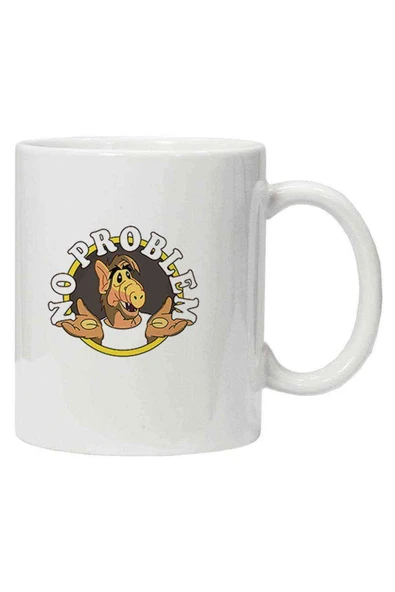 Kupa Bardak Alf Kiss T Shirt Sticker Telegram Television ürün görseli 1