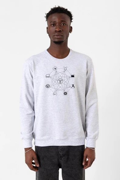 Sense8 Sensates Cluster Karmelanj Erkek 2ip Sweatshirt ürün görseli 1