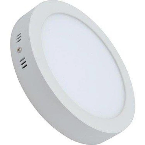 Zhltools 18 Watt Sıvaüstü Yuvarlak Led Panel Siyah Kasa Beyaz Renk 1800 Lümen ürün görseli 1