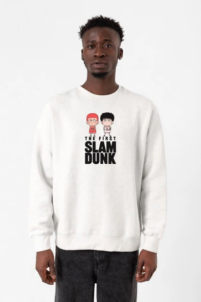 Slam Dunk First Slam Dunk Beyaz Erkek 2ip Sweatshirt ürün görseli 1