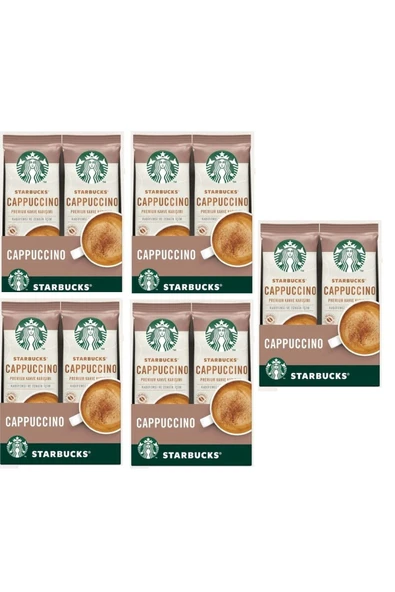 Starbucks Cappuccino Premium Kahve Karışımı 14 Gr 10 lu x 5 Kutu ürün görseli 1