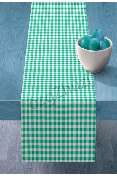 Masa Şıklığı Ekose  Runner 45x140 Cm - Resim 11