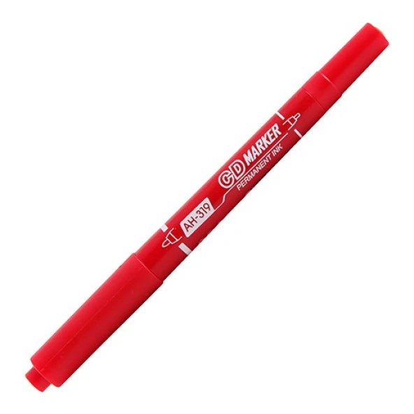 Aihao319 Çift Taraflı Cd Kalemi Kırmızı ürün görseli 1