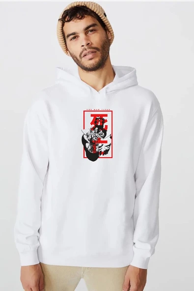The Mad Titan Thanos Beyaz Erkek 3ip Kapşonlu  Sweatshirt ürün görseli 1