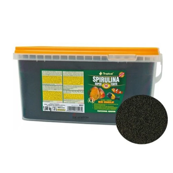 Tropical Spirulina Forte Mini Granulat 50gr (Açık) Kilitli Poşette Gönderilir   Skt: 06/2028 ürün görseli 1