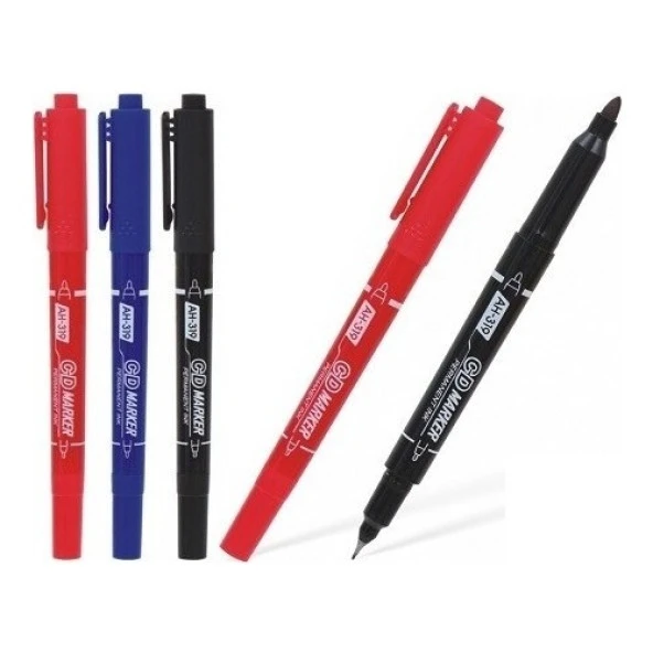 Aihao 319 Çift Tarafli Cd Kalemi Mavi ürün görseli 1