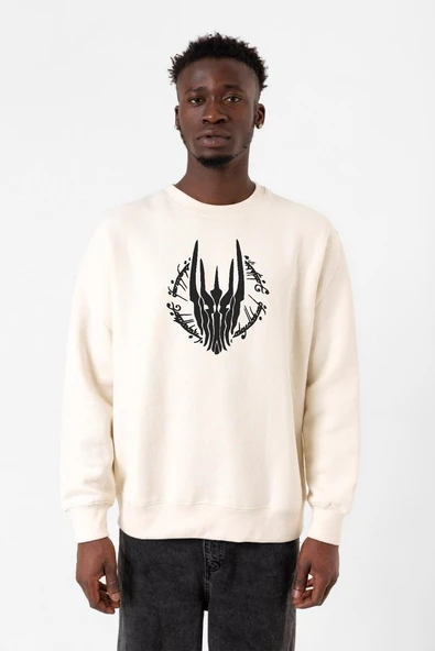The Rings Of Power Sketch Ekru Erkek 2ip Sweatshirt ürün görseli 1