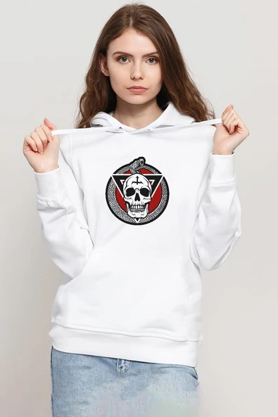 The Purge The Forever Purge Beyaz Kadın 3ip Kapşonlu Sweatshirt ürün görseli 1