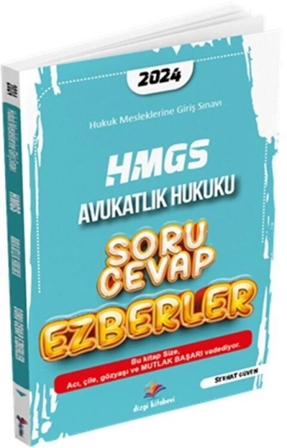 2024 HMGS Avukatlık Hukuku Soru Cevap Ezberler Dizgi Kitap ürün görseli 1