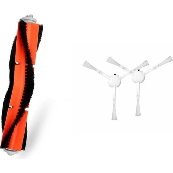 srfn ticaret Xiaomi Vacuum Mop 2 (STYTJ03ZHM) 1 Adet Ana Fırça - 2 Adet Yan Fırça ürün görseli 1