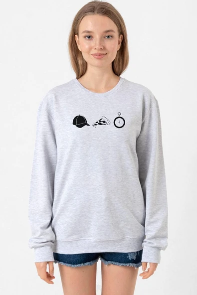The Walking Dead Glenn Rhee Symbols Grimelanj Kadın 2ip Sweatshirt ürün görseli 1