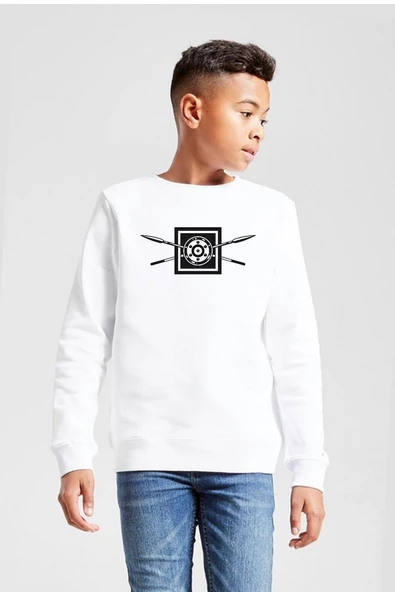 The Wheel Of Time Aiel Beyaz Çocuk 2ip Sweatshirt ürün görseli 1