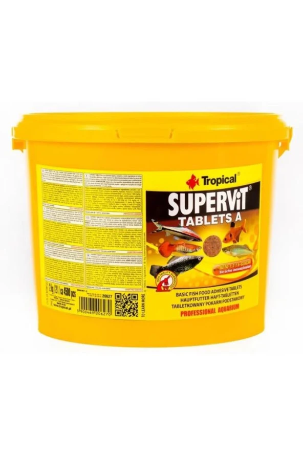 Tropical Supervit Tablets A 50 Tablet 22 gr (Açık) Kilitli Poşette Gönderilir  Skt: 01/2029 ürün görseli 1