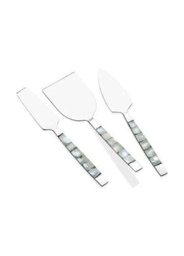 The Mia Pearl Peynir Servis Takımı White 3 Parça CKB0175 ürün görseli 1