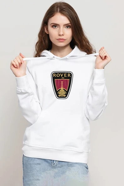 Vikings Rover Amblem Beyaz Kadın 3ip Kapşonlu Sweatshirt ürün görseli 1