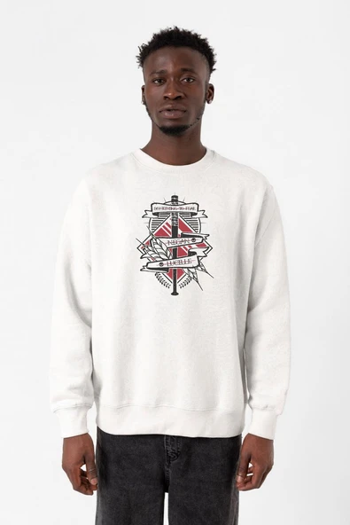 The Walking Dead Negan & Lucille Beyaz Erkek 2ip Sweatshirt ürün görseli 1