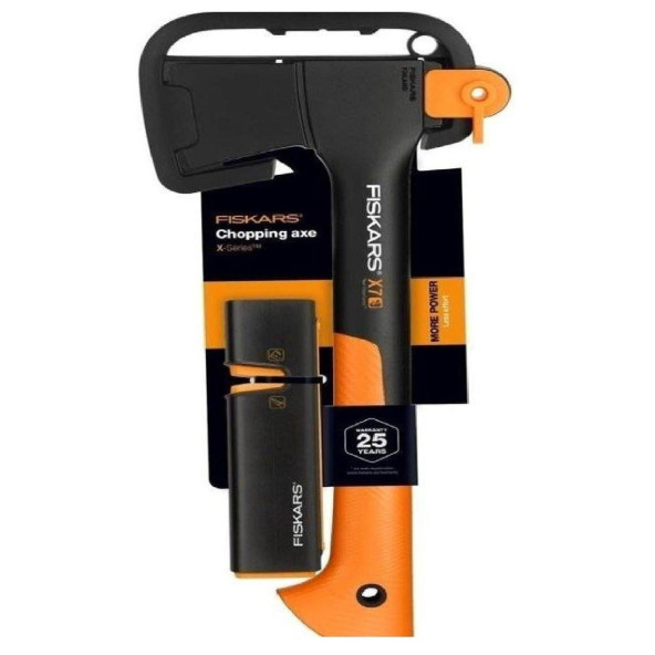 Fiskars X7 Parçalama Balta ve Bileme Aleti Seti ürün görseli 1