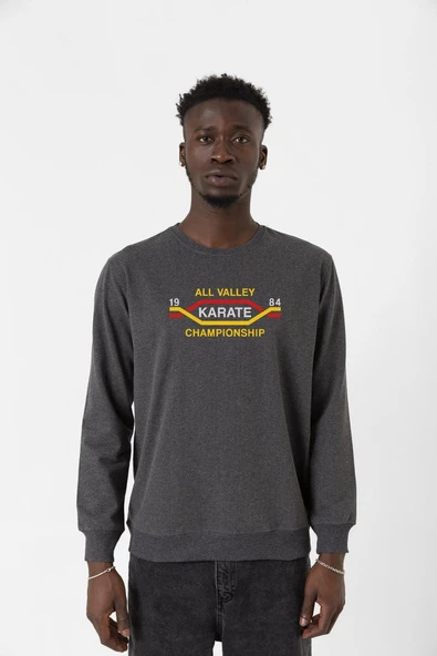 Cobra Kai All Valley Karate Championship 1984 Füme Erkek 2ip Sweatshirt ürün görseli 1