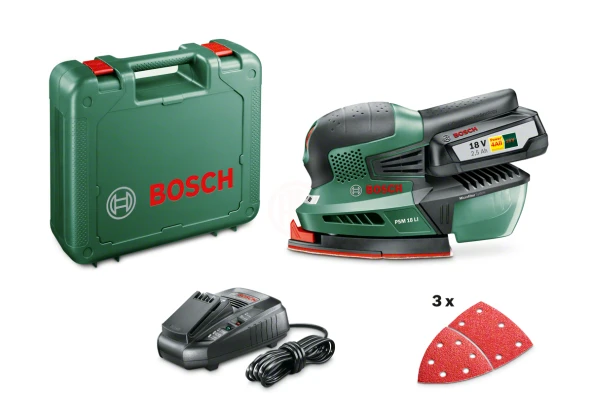 Bosch Akülü Zımpara Makinesi PSM 18 LI (1 x 2,5 Ah Akü) - 06033A1303 ürün görseli 1