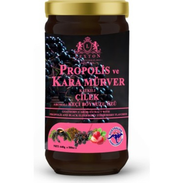 LEXTON PROPOLİS VE KARA MÜRVER KATKILI ÇİLEK 640 ürün görseli 1