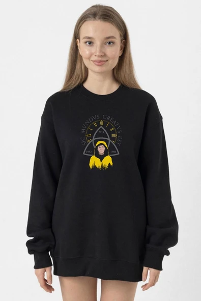 Dark Jonas Sic Mundus Creatus Est Siyah Kadın 2ip Sweatshirt ürün görseli 1