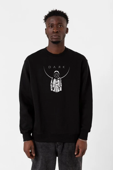 Dark Mono Siyah Erkek 2ip Sweatshirt ürün görseli 1