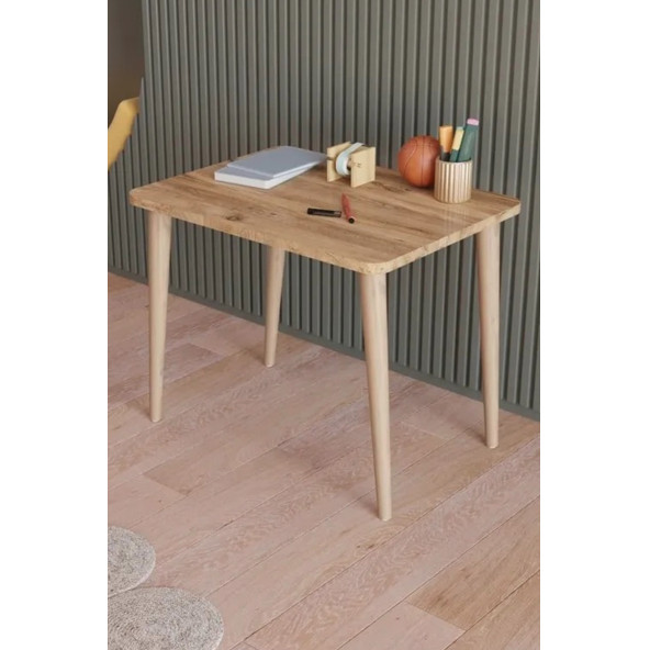 Yüceer Home Montessori Çekmeceli Aktivite Masası ve Sandalyesi Çalışma Seti Atlantik Çam - Resim 5