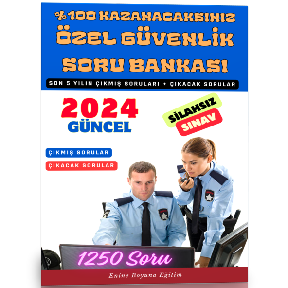 Özel Güvenlik Sınavı Çıkacak Sorular (Silahsız) ürün görseli 1