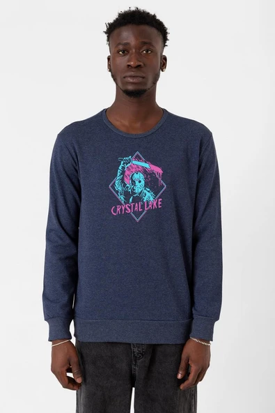 Friday The 13th Crystal Lake indigo Erkek 2ip Sweatshirt ürün görseli 1