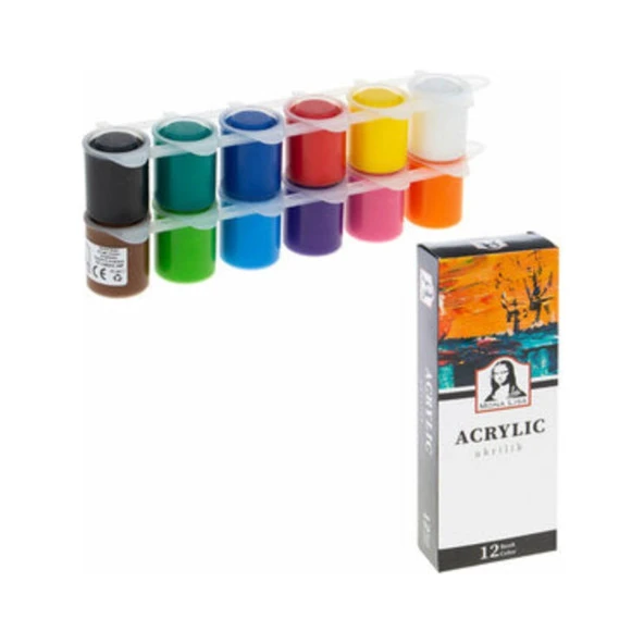 Monalisa Akrilik 12 Renk x 22 ml Akrilik Boya ürün görseli 1