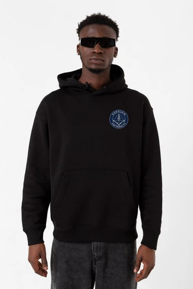 Gen V Godolkin University Emblem Siyah Erkek 3ip Kapşonlu Sweatshirt ürün görseli 1