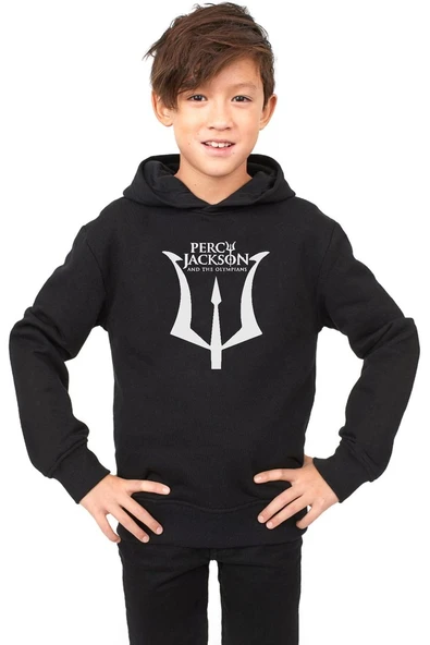 Percy Jackson And The Olympians Siyah Çocuk 3ip Kapşonlu ürün görseli 1