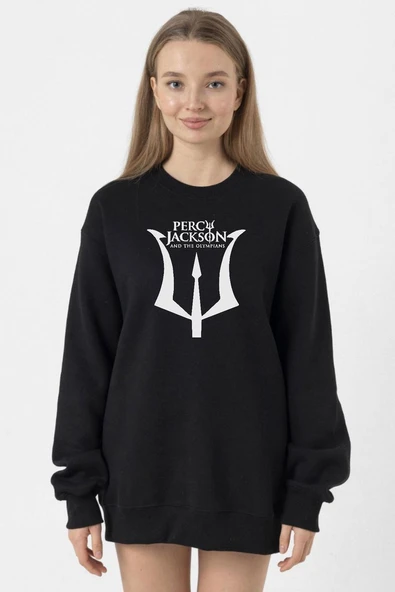 Percy Jackson And The Olympians Siyah Kadın 2ip Sweatshirt ürün görseli 1