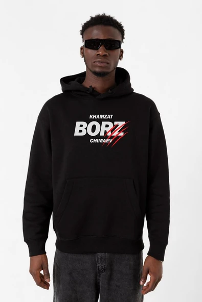Khamzat Chimaev Borz Claw Siyah Erkek 3ip Kapşonlu Sweatshirt ürün görseli 1
