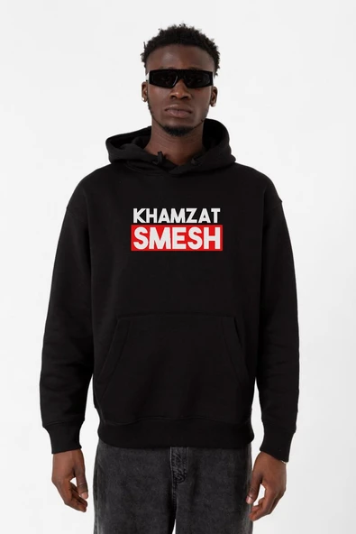 Khamzat Chimaev Smesh Siyah Erkek 3ip Kapşonlu Sweatshirt ürün görseli 1