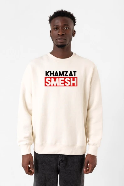 Khamzat Chimaev Smesh Ekru Erkek 2ip Sweatshirt ürün görseli 1