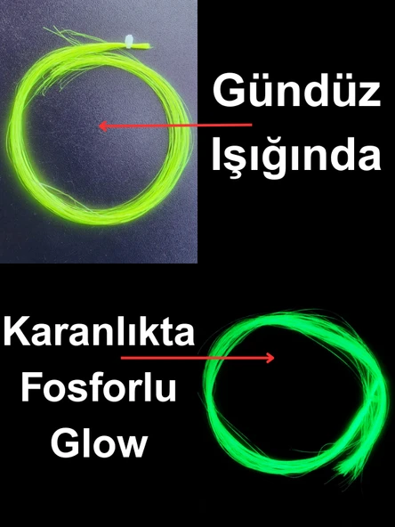 ea genset Çapari Simi Fosforlu Karanlıkta Parlayan, Sarı Glow Luminous in Dark Ultraviyole (UV) Neon 1 Adet Poşet ürün görseli 1