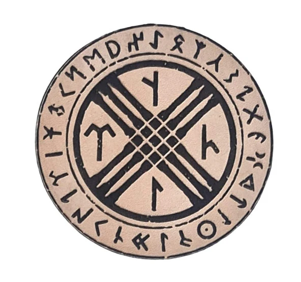 TENGRİ - Deri Peç - Arma - Türk Mitolojisi - Leather Patch ürün görseli 1