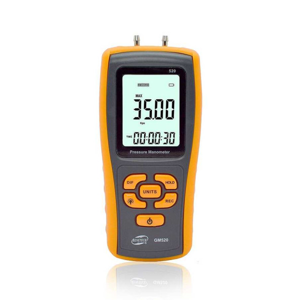 BENETECH GM520 Manometre Fark Basınç Ölçer - Resim 8