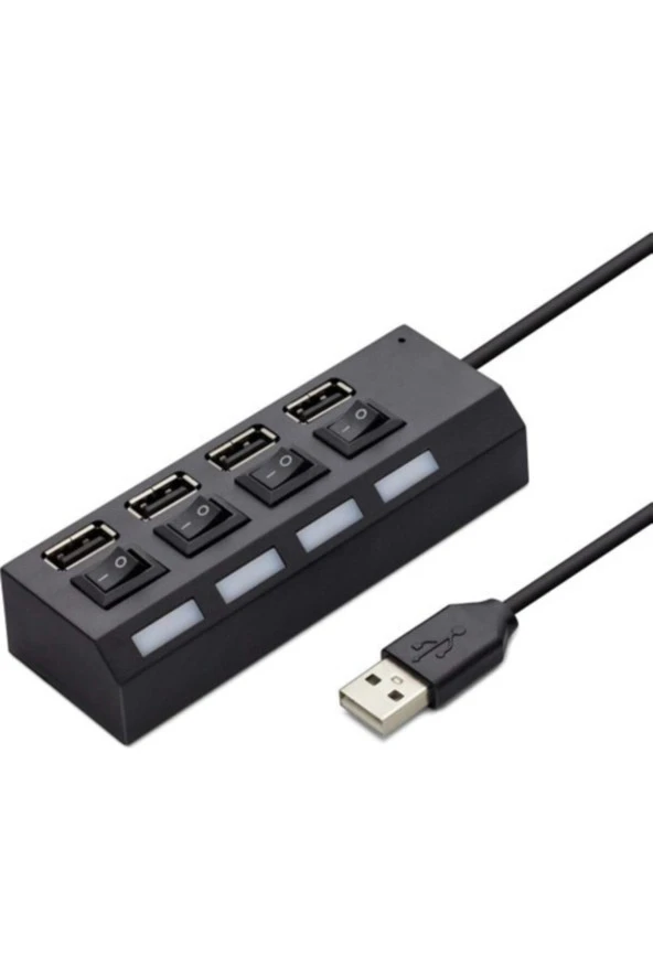 Hadron Usb Çoklayıcı Kablolu Anahtarlı 4 Port Hadron Hd-102 ürün görseli 1