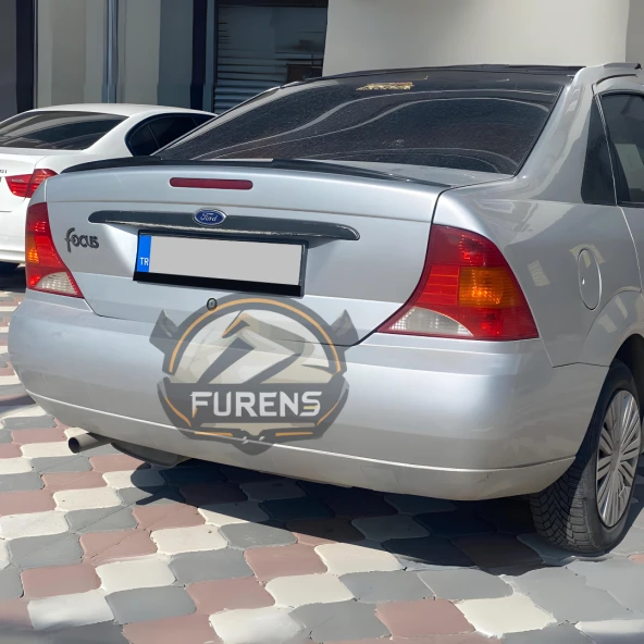 Ford Focus 1 1999-2005 Piano Black Yarasa Tip Üniversal Spoiler Elastik Bagaj Üstü Çıta ürün görseli 1