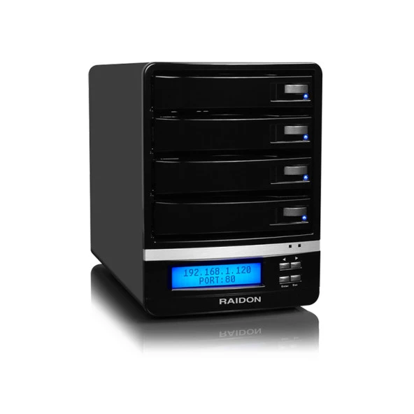 RAIDON ShareTANK SATA III 4 Yuvali NAS 1 Gb Ethernet Depolama Ünitesi ürün görseli 1