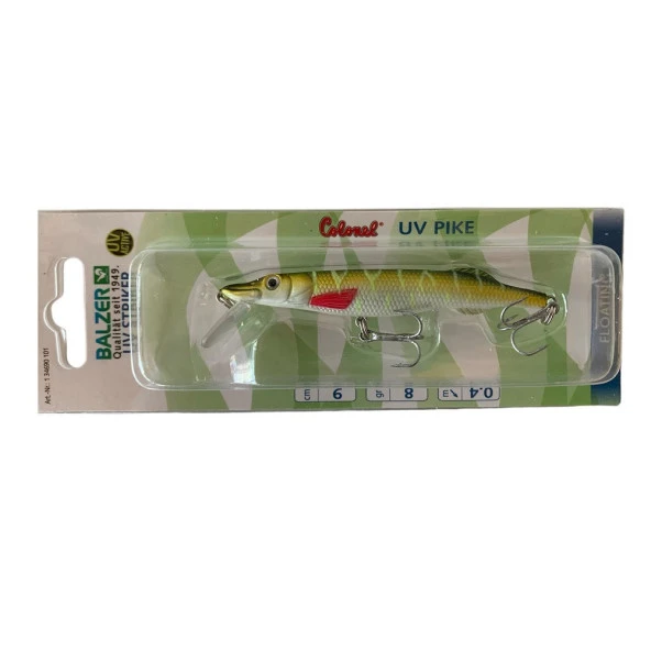 Balzer 13469 101 Colonel UV Striker Pike 9cm 8gr 40cm Dalarlı Maket Yem ürün görseli 1